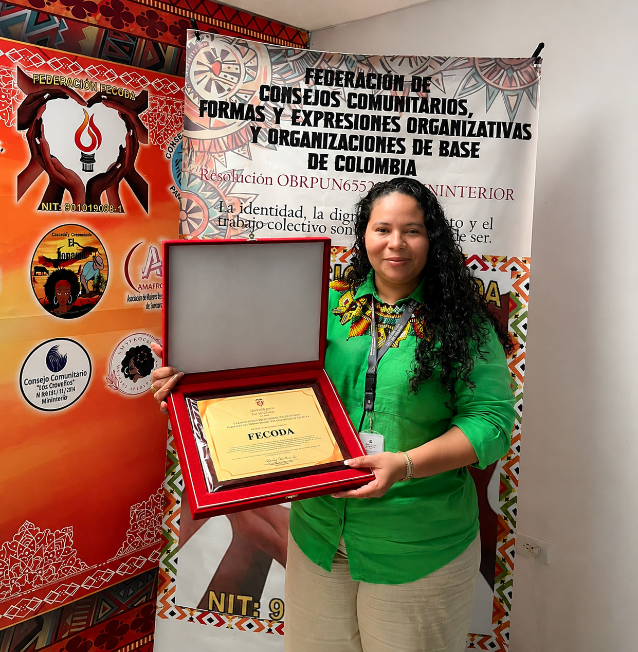 Dra. Yenifer Castillo — Reconocimiento FECODA